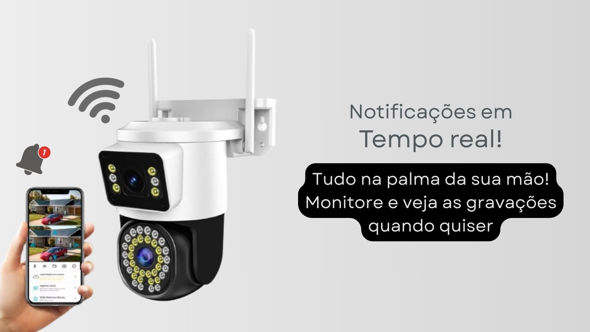 Monitore e receba notificações em tempo real no celular