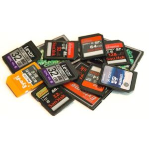 Cartões de Memória, Vários Tamanhos